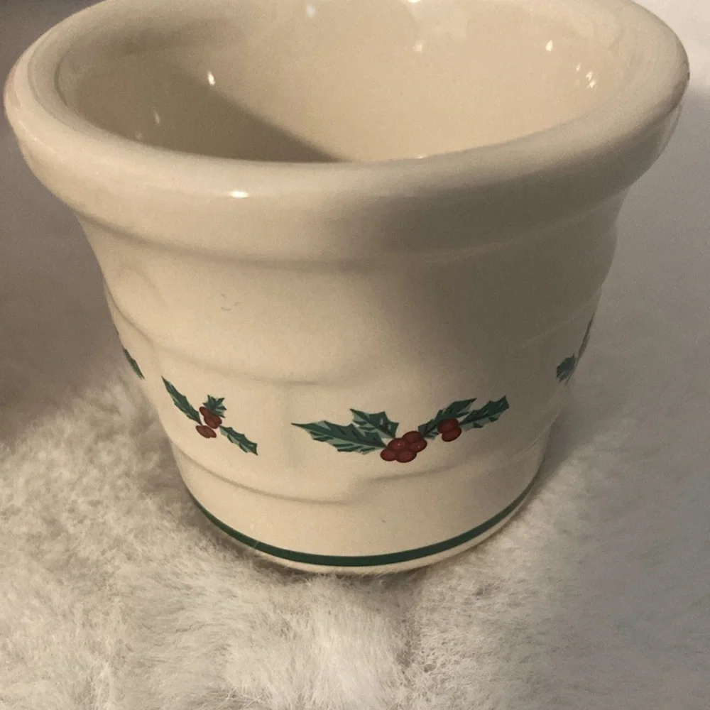 Vintage 1998 Longaberger Traditional Holly Votive Cups